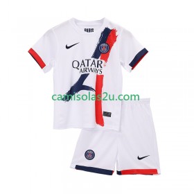 Camisolas de futebol Paris Saint-Germain Criança Equipamento Alternativa 2025/26 Manga Curta